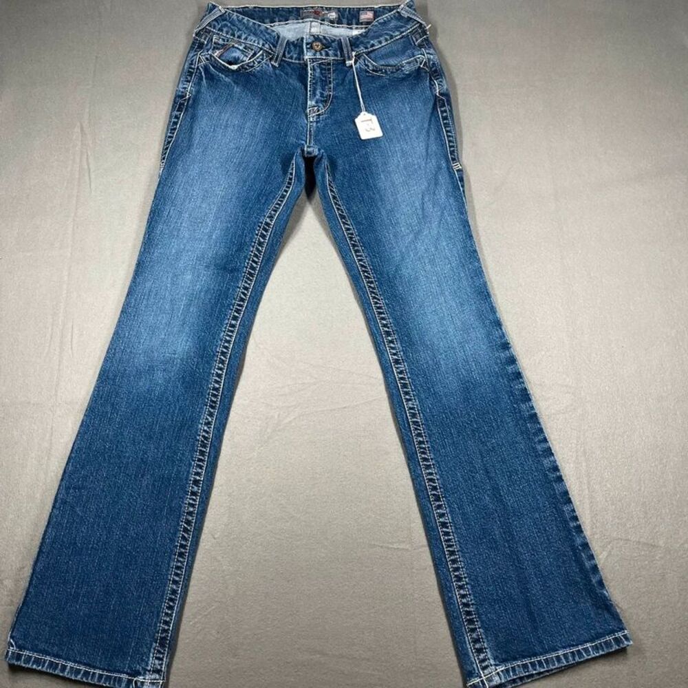 Ariat FR DuraLight Jeans Womens 28R Mid Rise Boot Cut Flame Resistant Denim